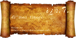 Ölbei Tiborc névjegykártya